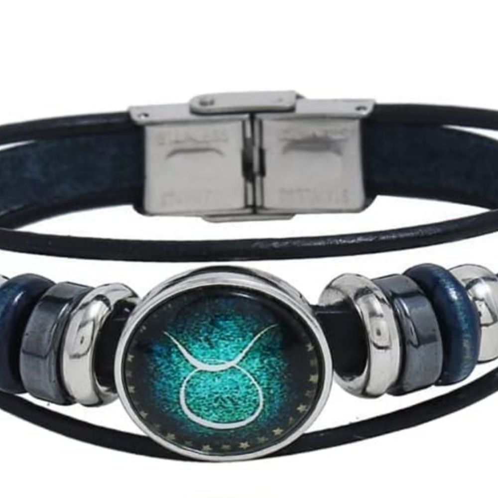 💕 $5 Bundled Taurus Zodiac Leather Bracelet